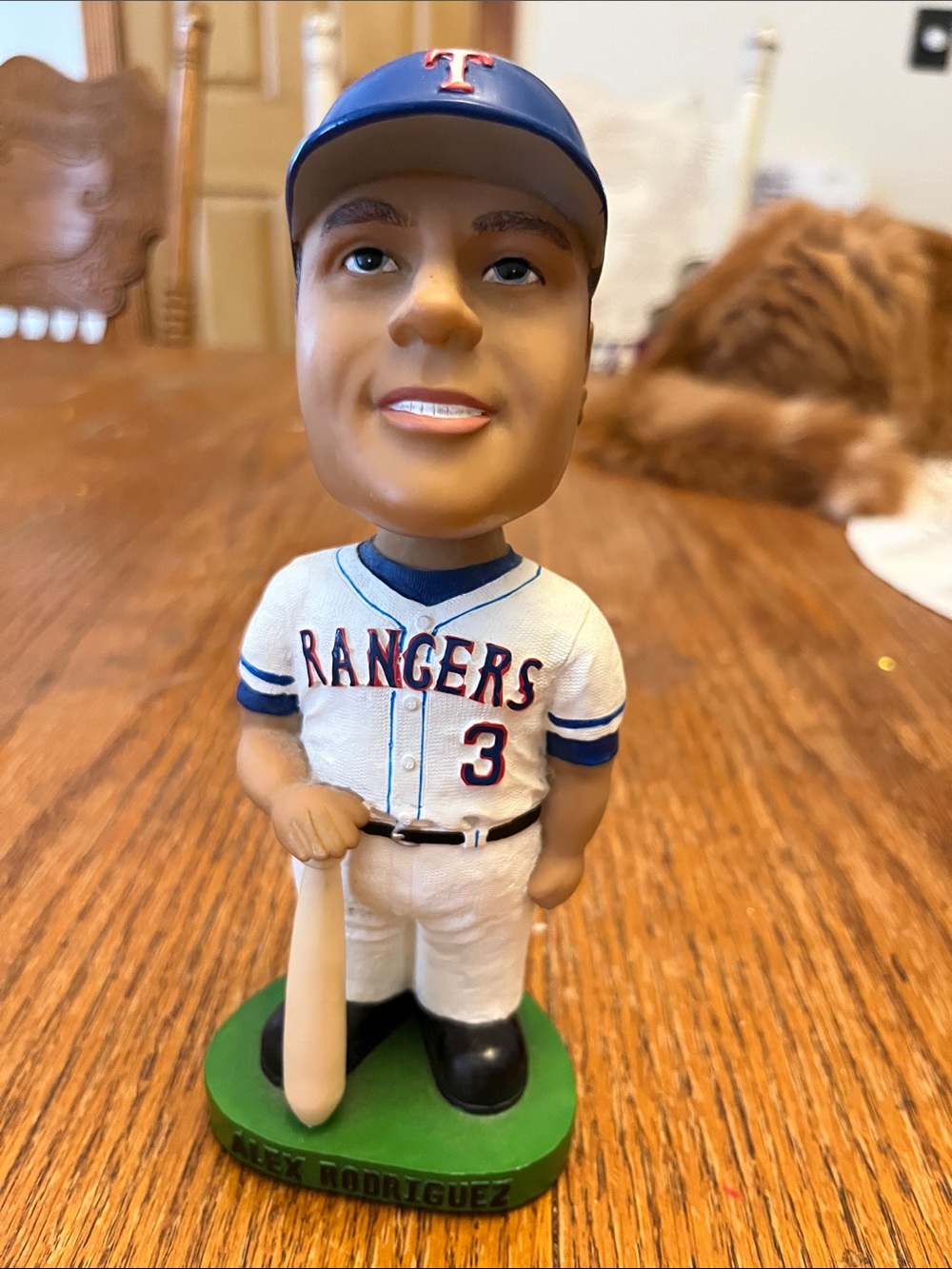 Alex Rodriguez number three Rangers Baseball Bobblehead Toy